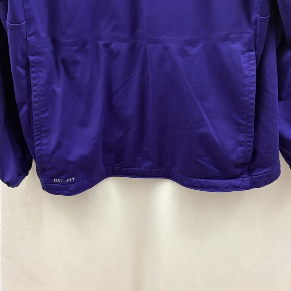 Nike Dri Fit LSU 1/4 Zip Pullover Jacket Windbreaker Sportswear Mens Medium - Picture 6 of 8